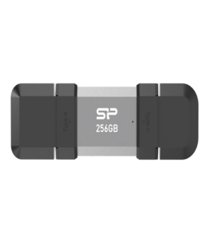 Silicon Power Dual USB Drive | Mobile C51 | 256 GB | USB Type-A and USB Type-C | Silver