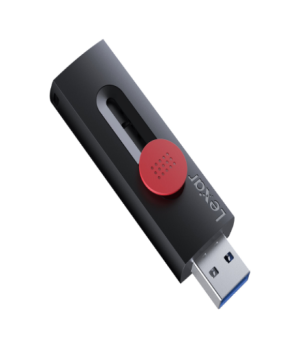 Lexar | Flash Drive | JumpDrive D300 | 64 GB | USB 3.2 Gen 1 | Black/Red