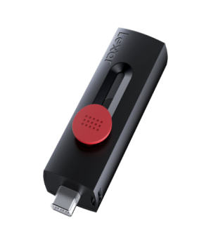 Lexar | Flash Drive | JumpDrive D300 | 64 GB | USB 3.2 Gen 1 | Black/Red