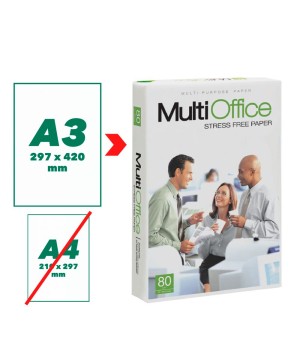 Biuro popierius MULTIOFFICE, A3, 80 g/m2, 500 lapų