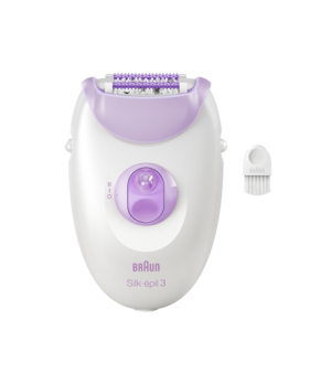 Braun Epilator | SE3-000 Silk épil 3 | Number of power levels 2 | White/Purple