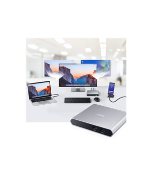 Aten | US3310-AT 2-Port USB-C Dock Switch with Power Pass-through