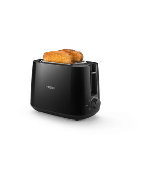 Philips Daily Collection Toaster | HD2581/90 | Power 900 W | Number of slots 2 | Housing material Plastic | Black