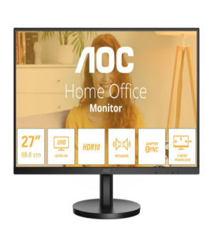 AOC U27B3A | 27 " | IPS | UHD | 16:9 | 60 Hz | 4 ms | 3840 x 2160 pixels | 350 cd/m² | HDMI ports quantity 2