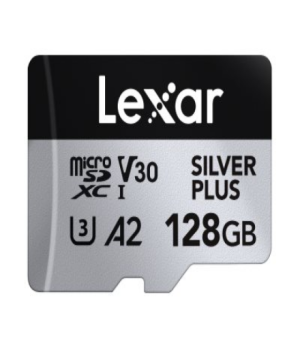 Lexar SILVER PLUS | 128 GB | microSDXC | Flash memory class 10