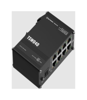 Teltonika Industrial Switch | TSW040 | Unmanaged | DIN rail mountable | 10/100 Mbps (RJ-45) ports quantity 8 | PoE+ ports quanti