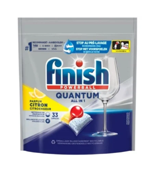 FINISH Dishwasher Tablets | Finish Quantum, Lemon, 33 pcs.