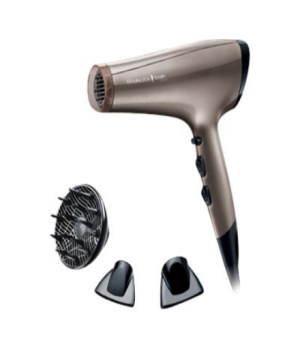 Remington | Hair Dryer | AC8002 | 2200 W | Number of temperature settings 3 | Ionic function | Diffuser nozzle | Brown/Black