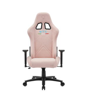 Onex Short Pile Linen Metal Nylon base | Gaming Chairs | STC Snug L Series | Pink