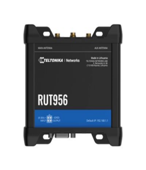 Industrial Router | RUT956 | 802.11n | 10/100 Mbit/s | Ethernet LAN (RJ-45) ports 4 | Mesh Support No | MU-MiMO No | 2G/3G/4G | 