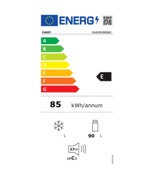 Candy Table Top Refrigerator | CHASD4385EBC | Energy efficiency class E | Free standing | Larder | Height 85 cm | Fridge net cap