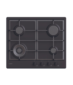 Candy Hob | CHG6BFB4WB | Gas | Number of burners/cooking zones 4 | Knobs | Black