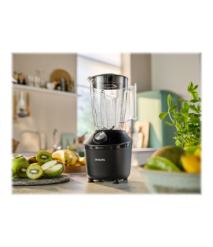 Philips Blender | HR2291/01 3000 Series | Tabletop | 600 W | Jar material Glass | Jar capacity 2 L | Ice crushing | Black