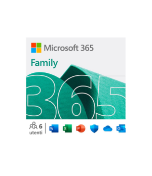 Microsoft | M365 Family | 6GQ-00092 | ESD | 1-6 PCs/Macs user(s) | License term 1 year(s) | All Languages