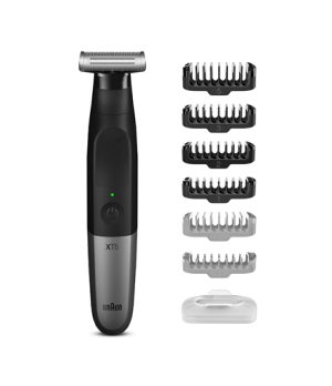 Braun | Beard trimmer | XT5200 | Cordless or corded | Wet & Dry | Black/Silver