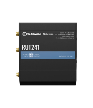 LTE Router | RUT241 | 802.11n | 10/100 Mbit/s | Ethernet LAN (RJ-45) ports 2 | Mesh Support No | MU-MiMO No | 2G/3G/4G | Antenna