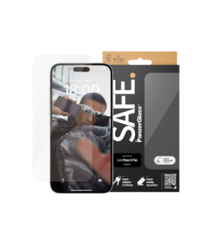 PanzerGlass | SAFE | Screen protector | Apple | iPhone 15 PLUS | Glass | Clear | Ultra-Wide Fit