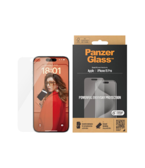 PanzerGlass | Screen Protector | iPhone | iPhone 15 pro | Tempered glass | Clear