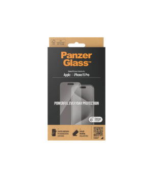 PanzerGlass | Screen Protector | iPhone | iPhone 15 pro | Tempered glass | Clear