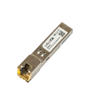 MikroTik | S-RJ01 | SFP | Copper | RJ-45 | 10/100/1000 Mbit/s | Maximum transfer distance 100 m | 0 to +85C