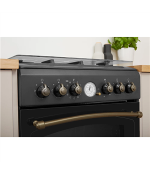 INDESIT Cooker | IS5G8MHA/E/1 | Hob type Gas | Oven type  Electric | Anthracite | Width 50 cm | Grilling | Depth 60 cm | 60 L