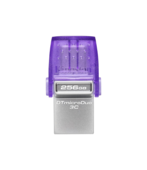 Kingston | DataTraveler | DT Micro Duo 3C | 256 GB | USB Type-C and Type-A | Purple