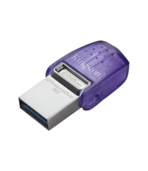 Kingston | DataTraveler | DT Micro Duo 3C | 256 GB | USB Type-C and Type-A | Purple