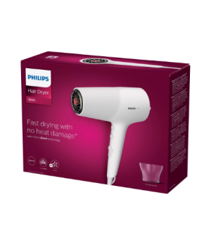 Philips | Hair Dryer | BHD500/00 | 2100 W | Number of temperature settings 3 | Ionic function | White