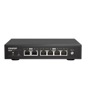 QNAP | Switch | QSW-2104-2T Plug and play suited for SOHO and professionals | 12 W