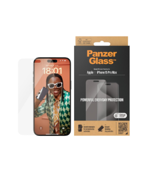 PanzerGlass | Screen protector | Apple | Phone 15 Pro Max | Glass | Transparent