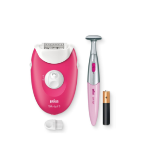 Braun Epilator | SE3-202 Silk épil 3 | Number of power levels 2 | White/Pink