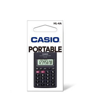 Skaičiuotuvas CASIO HL-4A, 56 x 87 x 8.6 mm