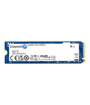 Kingston SSD | NV3 | 1000 GB | SSD form factor M.2 2280 | Solid-state drive interface PCIe NVMe Gen 4.0 (x4) | Read speed 6000 M