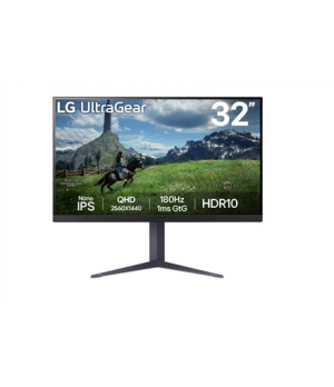 LG 32GS85Q-B | 32 " | IPS | QHD | 16:9 | 180 Hz | 1 ms | 2560 x 1440 pixels | 350 cd/m² | HDMI ports quantity 2