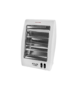 Adler | Heater | AD 7709 | Halogen Heater | 800 W | Number of power levels 2 | White