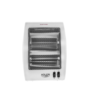 Adler | Heater | AD 7709 | Halogen Heater | 800 W | Number of power levels 2 | White