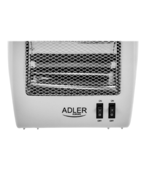 Adler | Heater | AD 7709 | Halogen Heater | 800 W | Number of power levels 2 | White