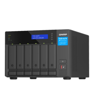 QNAP ZFS-based storage | TVS-h674-i5-32G with PCIe Gen 4 expandability for 10/25GbE connectivity, M.2 NVMe SSD caching and multi