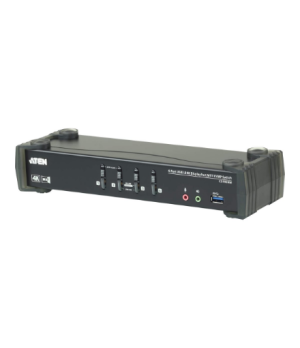 Aten | 4-Port USB3.0 4K DisplayPort KVMP Switch with Built-in MST Hub | CS1924M