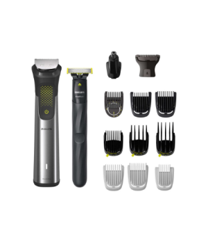 Philips | All-in-One Trimmer | MG9552/15 | Cordless | Wet & Dry | Number of length steps 27 | Silver/Black/Green