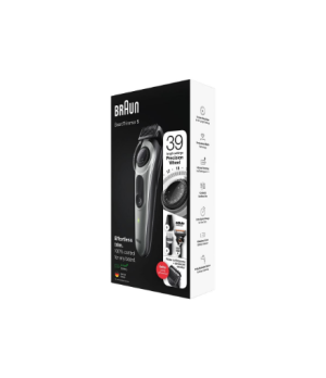 Braun | Beard Trimmer | BT5360 | Cordless and corded | Number of length steps 39 | Black/Silver