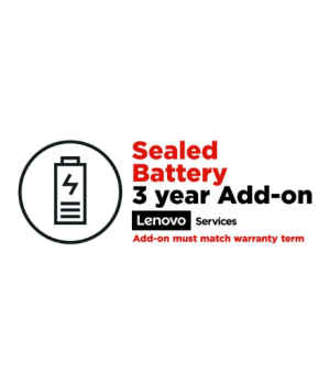 Lenovo | Warranty 3Y Sealed Battery Add On Replacement | Next Business Day (NBD) | 3 year(s) | On-site