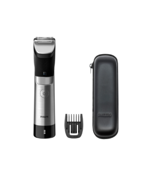 Philips | Beard Trimmer | BT9810/15 | Cordless and corded | Number of length steps 30 | Step precise 0.4 mm | Black/Silver