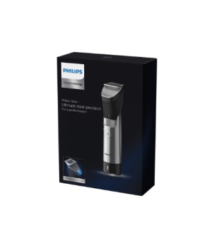 Philips | Beard Trimmer | BT9810/15 | Cordless and corded | Number of length steps 30 | Step precise 0.4 mm | Black/Silver