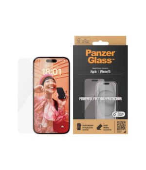 PanzerGlass | Screen protector | Apple | IPhone 15 | Glass | Transparent