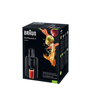 Braun | J 300 BK | Type Automatic juicer | Black | 800 W | Extra large fruit input | Number of speeds 2