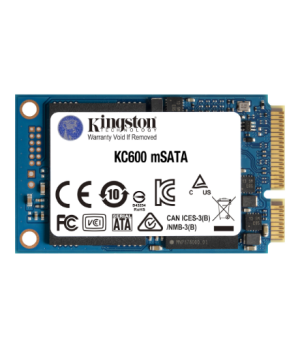 Kingston | KC600 | 256 GB | Solid-state drive interface mSATA | Read speed 550 MB/s | Write speed 500 MB/s