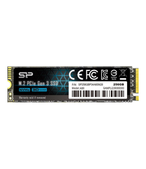 Silicon Power | SSD | P34A60 | 256 GB | Solid-state drive interface PCIe Gen3x4 | Read speed 2200 MB/s | Write speed 1600 MB/s