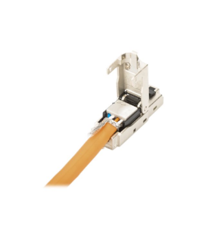 CAT 6A Field Termination Plug, STP with dust cap, Bend relief | DN-93631