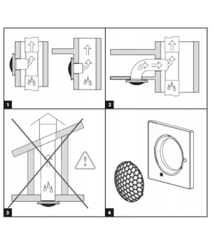 VENTS Silent bathroom fan, 100TH humidity sensor | Vents